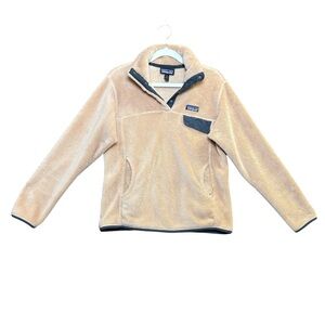 PATAGONIA Women's Re-Tool Fleece Pullover in Rosewater Size S Kangaroo Pocket